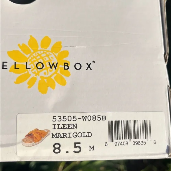 Yellow Box Mustard Yellow Knotted Espadrille Slide Sandals - Picture 8 of 8